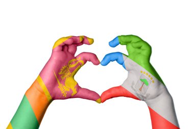 Sri Lanka Ekvator Ginesi Kalbi, El hareketi kalp yapma, Kırpma Yolu