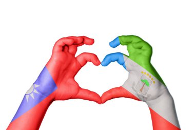 Tayvan Ekvator Ginesi Kalbi, El hareketi kalp yapma, Kırpma Yolu