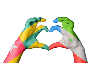 Togo Ekvator Ginesi Kalbi, El hareketi kalp yapma, Kırpma Yolu