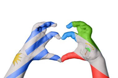 Uruguay Ekvator Ginesi Kalbi, El hareketi kalp yapma, Kırpma Yolu