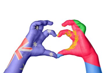 Avusturalya Eritre Kalbi, El hareketi kalp yapma, Kırpma Yolu