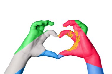 Sierra Leone Eritre Kalbi, El hareketi kalp yapma, Kırpma Yolu