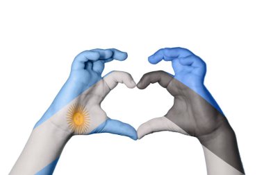 Arjantin Estonya Kalbi, El hareketi kalp yapma, Kırpma Yolu