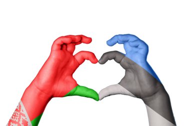 Belarus Estonya Kalbi, El hareketi kalp yapma, Kırpma Yolu