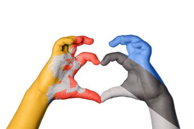 Butan Estonya Kalbi, El hareketi kalp yapma, Kırpma Yolu