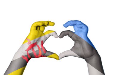 Brunei Estonya Kalbi, El hareketi kalp yapma, Kırpma Yolu