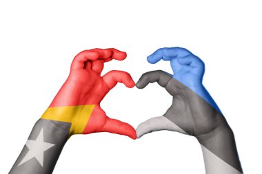 Doğu Timor Estonya Kalbi, El hareketi kalp yapma, Kırpma Yolu