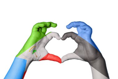 Ekvator Ginesi Estonya Kalbi, El hareketi kalp yapma, Kırpma Yolu