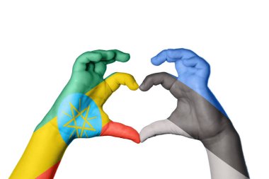 Etiyopya Estonya Kalbi, El hareketi kalp yapma, Kırpma Yolu