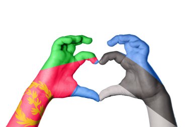 Eritre Estonya Kalbi, El hareketi kalp yapma, Kırpma Yolu