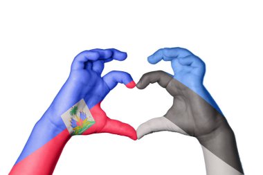 Haiti Estonya Kalbi, El hareketi kalp yapma, Kırpma Yolu