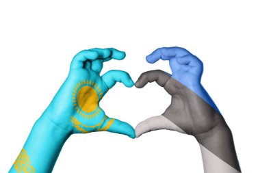 Kazakistan Estonya Kalbi, El hareketi kalp yapma, Kırpma Yolu