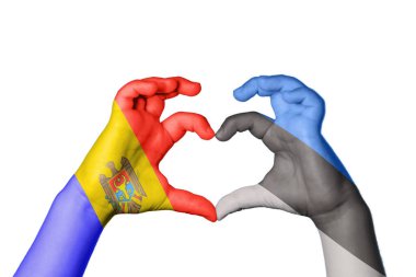 Moldova Estonya Kalbi, El hareketi kalp yapma, Kırpma Yolu