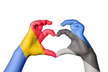 Romanya Estonya Kalbi, El hareketi, kalp yapma, Kırpma Yolu