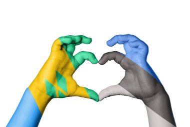 Saint Vincent ve Grenadines Estonya Kalbi, El hareketi kalp yapma, Kırpma Yolu