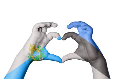 San Marino Estonya Kalbi, El hareketi kalp yapma, Kırpma Yolu