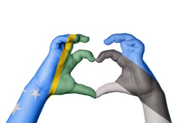 Solomon Adaları Estonya Kalp, El hareketi kalp yapma, Kırpma Yolu