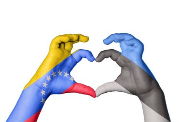 Venezuela Estonya Kalbi, El hareketi kalp yapma, Kırpma Yolu