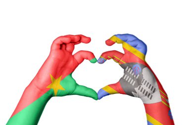 Burkina Faso Eswatini Kalbi, El hareketi kalp yapma, Kırpma Yolu