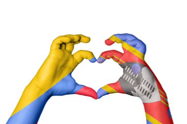 Kolombiya Eswatini Kalbi, El hareketi kalp yapma, Kırpma Yolu