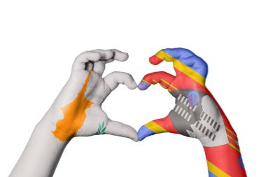 Kıbrıs Eswatini Kalbi, El hareketi, kalp yapma, Kırpma Yolu