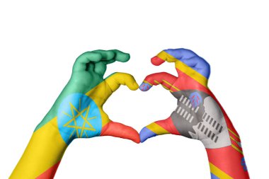 Etiyopya Eswatini Kalbi, El hareketi kalp yapma, Kırpma Yolu