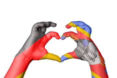 Almanya 'nın Eswatini Kalbi, El hareketi, kalp yapma, Kırpma Yolu