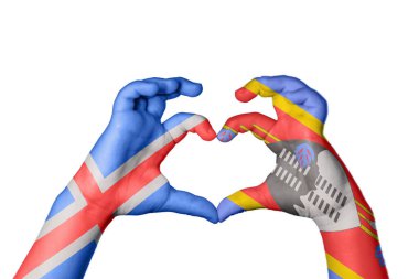 İzlanda Eswatini Kalbi, El hareketi kalp yapma, Kırpma Yolu