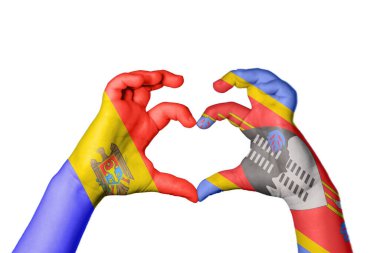 Moldova Eswatini Kalbi, El hareketi kalp yapma, Kırpma Yolu