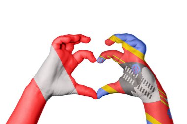 Peru Eswatini Kalbi, El hareketi kalp yapmak, Kırpma Yolu