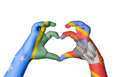 Solomon Adaları Eswatini Kalbi, El hareketi kalp yapma, Kırpma Yolu