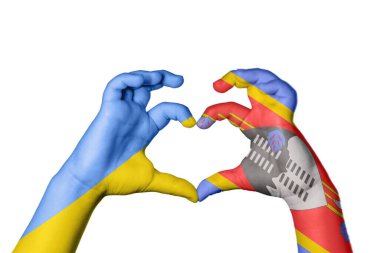 Ukrayna Eswatini Kalbi, El hareketi kalp yapma, Kırpma Yolu