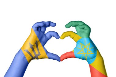 Barbados Etiyopya Kalbi, El hareketi kalp yapma, Kırpma Yolu