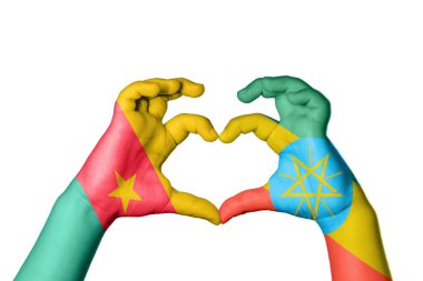 Kamerun Etiyopya Kalbi, El hareketi kalp yapma, Kırpma Yolu