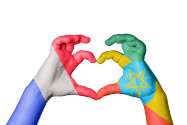 Fransa Etiyopya Kalbi, El hareketi kalp yapma, Kırpma Yolu