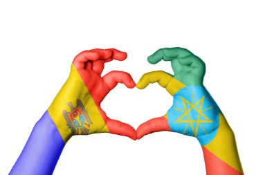 Moldova Etiyopya Kalbi, El hareketi kalp yapma, Kırpma Yolu