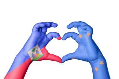 Haiti Avrupa Birliği Kalbi, El hareketi kalp yapma, Kırpma Yolu