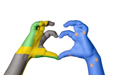 Jamaika Avrupa Birliği Kalbi, El hareketi, kalp yapma, Kırpma Yolu