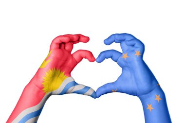 Kiribati Avrupa Birliği Kalbi, El hareketi kalp yapma, Kırpma Yolu