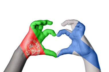 Afganistan Finlandiya Kalbi, El hareketi kalp yapma, Kırpma Yolu