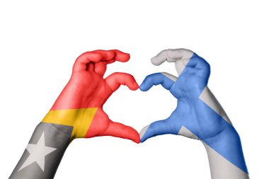 Doğu Timor Finlandiya Kalbi, El hareketi kalp yapma, Kırpma Yolu