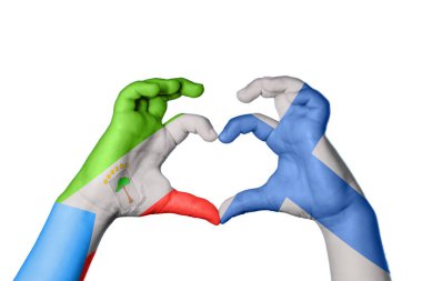 Ekvator Ginesi Finlandiya Kalbi, El hareketi kalp yapma, Kırpma Yolu