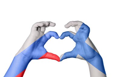 Rusya 'nın Finlandiya Kalbi, El hareketi, kalp yapma, Kırpma Yolu