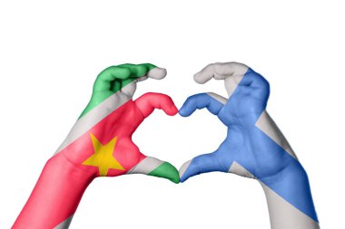 Finlandiya Kalbi Surinam, El hareketi kalp yapma, Kırpma Yolu