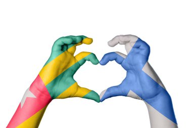 Togo Finland Heart, el hareketi kalp yapma, Kırpma Yolu