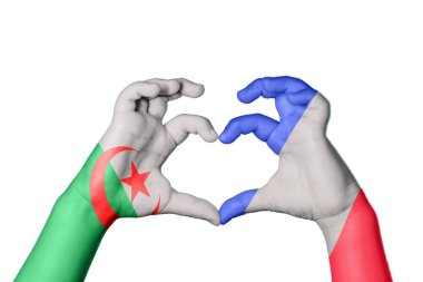 Cezayir Fransa Kalbi, El hareketi kalp yapma, Kırpma Yolu