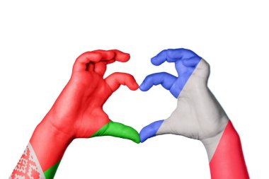 Belarus Fransa Kalbi, El hareketi kalp yapma, Kırpma Yolu