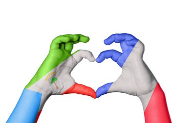 Ekvator Ginesi Fransa Kalbi, El hareketi kalp yapma, Kırpma Yolu