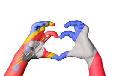 Eswatini Fransa Kalbi, El hareketi kalp yapma, Kırpma Yolu