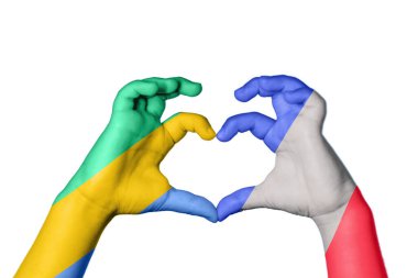 Gabon France Heart, El hareketi kalp yapma, Kırpma Yolu